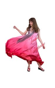 Pink one piece dress