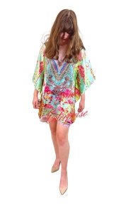 Mini Floral (blue satin)